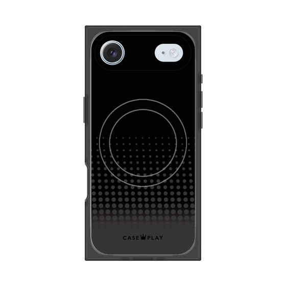 Premium Square Case with MagSafe［ Dot Gradation - Black ］