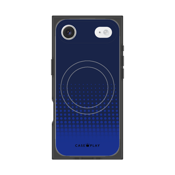 Premium Square Case with MagSafe［ Dot Gradation - Blue ］