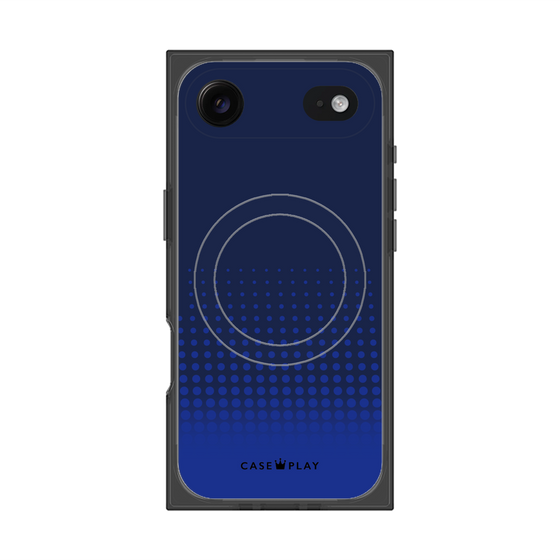 Premium Square Case with MagSafe［ Dot Gradation - Blue ］