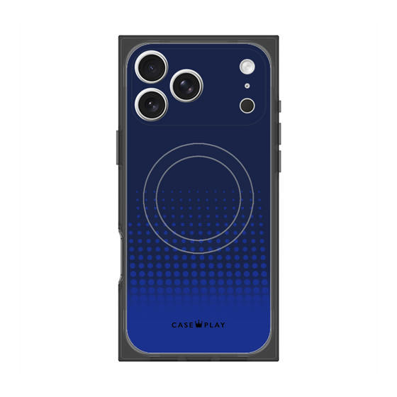 Premium Square Case with MagSafe［ Dot Gradation - Blue ］