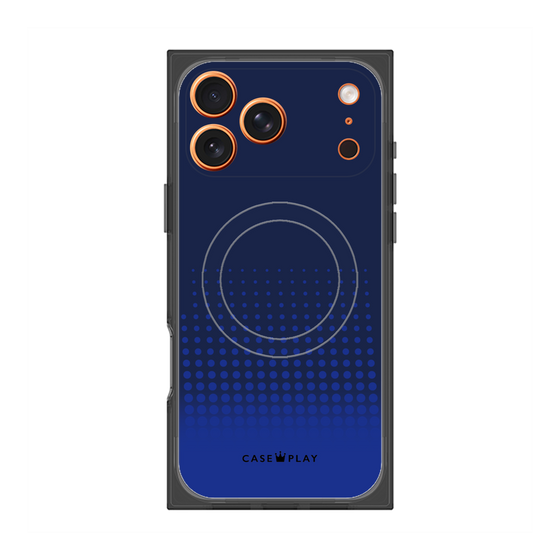 Premium Square Case with MagSafe［ Dot Gradation - Blue ］