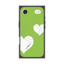 Premium Square Case with MagSafe［ Two Hearts - Green ］