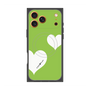 Premium Square Case with MagSafe［ Two Hearts - Green ］