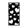 Premium Square Case with MagSafe［ Dot Hearts - Black ］