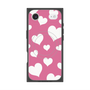 Premium Square Case with MagSafe［ Dot Hearts - Pink ］
