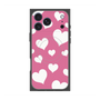 Premium Square Case with MagSafe［ Dot Hearts - Pink ］