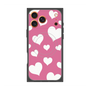 Premium Square Case with MagSafe［ Dot Hearts - Pink ］