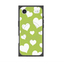 Premium Square Case with MagSafe［ Dot Hearts - Green ］