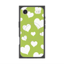 Premium Square Case with MagSafe［ Dot Hearts - Green ］