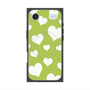 Premium Square Case with MagSafe［ Dot Hearts - Green ］