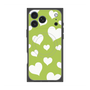 Premium Square Case with MagSafe［ Dot Hearts - Green ］