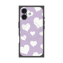 Premium Square Case with MagSafe［ Dot Hearts - Purple ］
