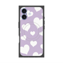 Premium Square Case with MagSafe［ Dot Hearts - Purple ］