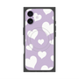 Premium Square Case with MagSafe［ Dot Hearts - Purple ］