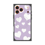 Premium Square Case with MagSafe［ Dot Hearts - Purple ］