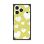 Premium Square Case with MagSafe［ Dot Hearts - Yellow ］