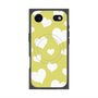 Premium Square Case with MagSafe［ Dot Hearts - Yellow ］