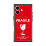 Premium Square Case with MagSafe［ FRAGILE - Red ］