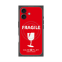 Premium Square Case with MagSafe［ FRAGILE - Red ］