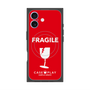 Premium Square Case with MagSafe［ FRAGILE - Red ］