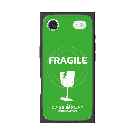 Premium Square Case with MagSafe［ FRAGILE - Green ］