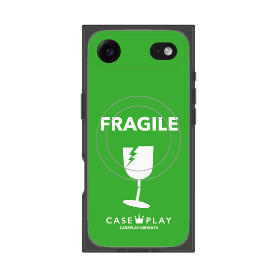 Premium Square Case with MagSafe［ FRAGILE - Green ］