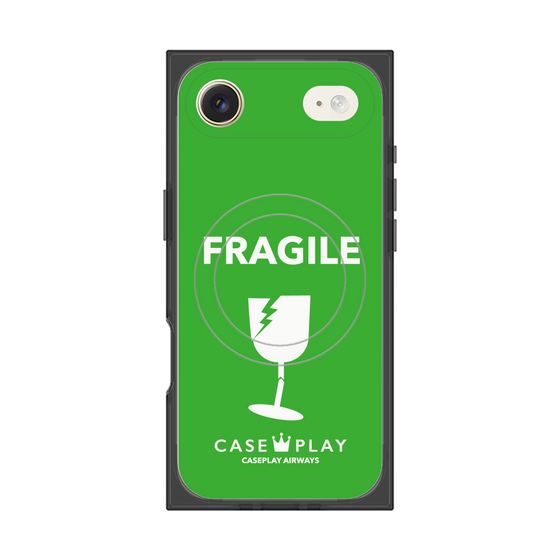 Premium Square Case with MagSafe［ FRAGILE - Green ］