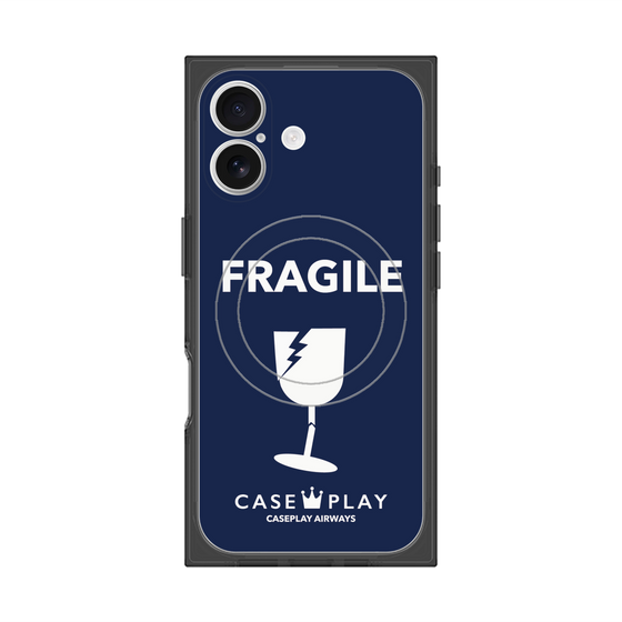 Premium Square Case with MagSafe［ FRAGILE - Navy ］