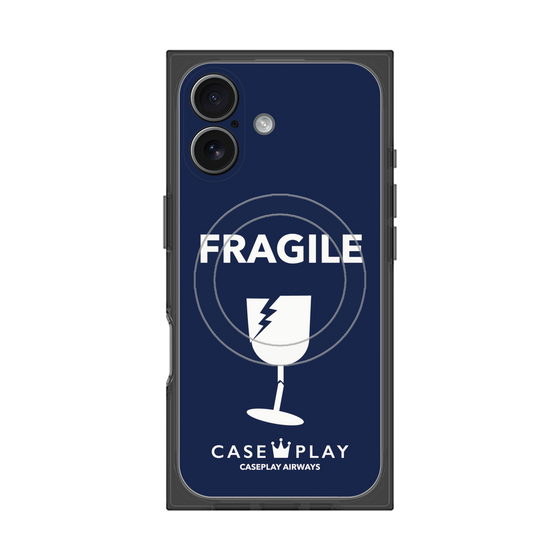 Premium Square Case with MagSafe［ FRAGILE - Navy ］