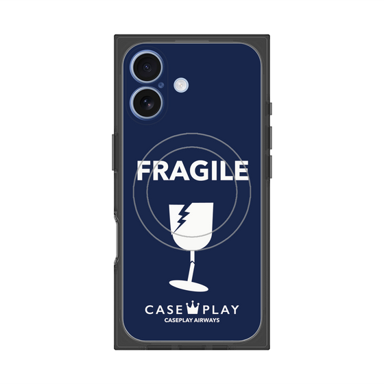 Premium Square Case with MagSafe［ FRAGILE - Navy ］
