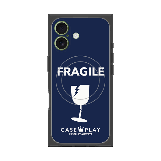 Premium Square Case with MagSafe［ FRAGILE - Navy ］