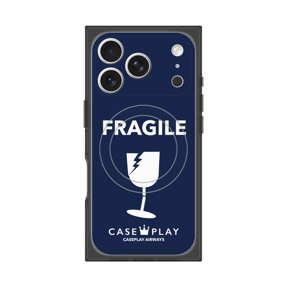 Premium Square Case with MagSafe［ FRAGILE - Navy ］