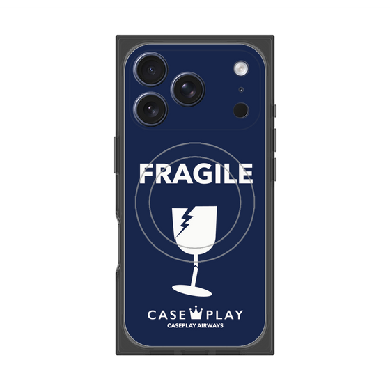 Premium Square Case with MagSafe［ FRAGILE - Navy ］