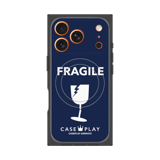 Premium Square Case with MagSafe［ FRAGILE - Navy ］