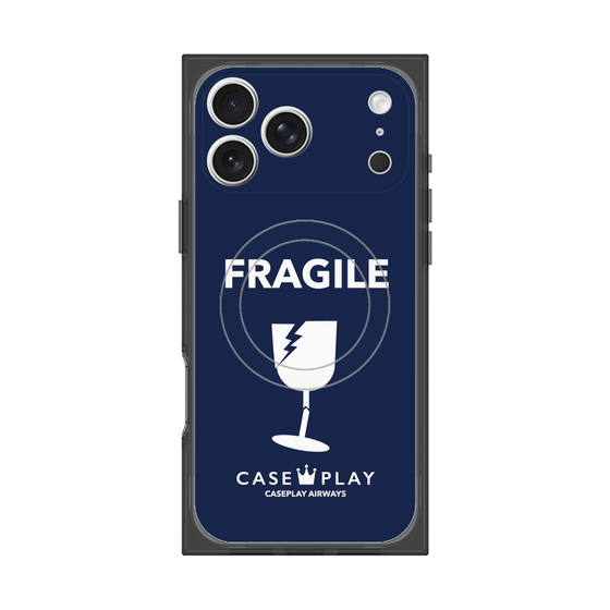 Premium Square Case with MagSafe［ FRAGILE - Navy ］
