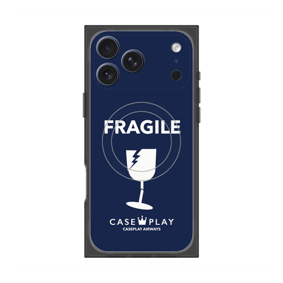 Premium Square Case with MagSafe［ FRAGILE - Navy ］