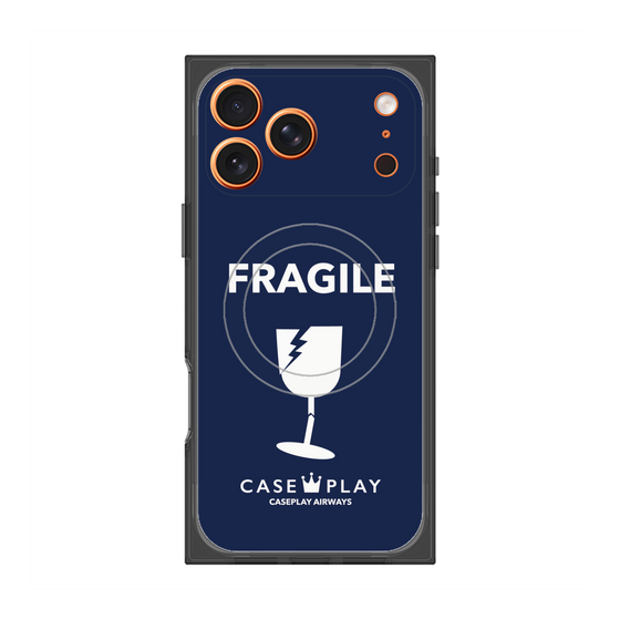 Premium Square Case with MagSafe［ FRAGILE - Navy ］