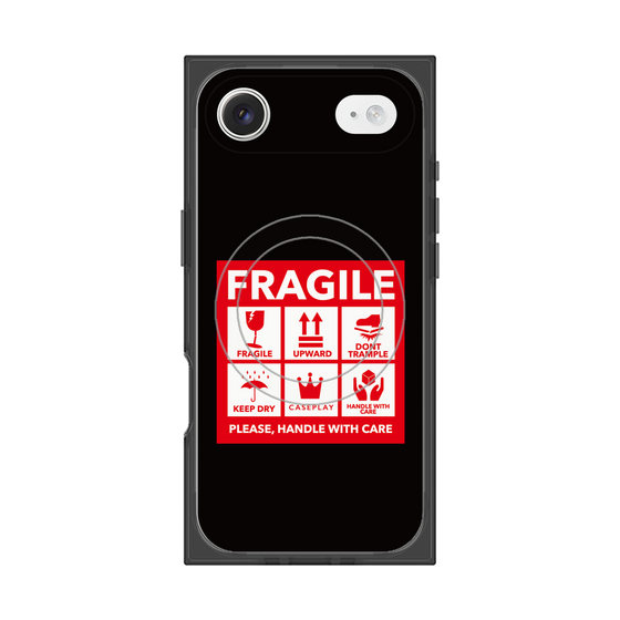 Premium Square Case with MagSafe［ FRAGILE Sticker - Black ］