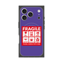 Premium Square Case with MagSafe［ FRAGILE Sticker - Purple ］