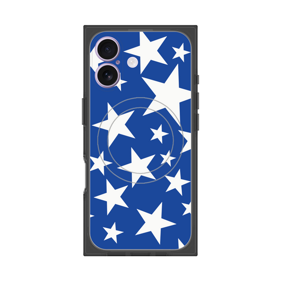 Premium Square Case with MagSafe［ Stars - Blue ］