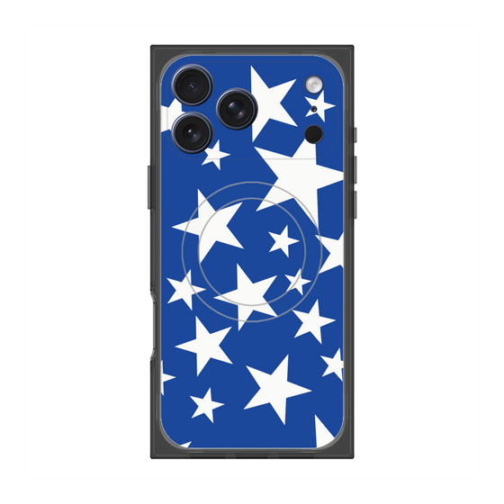 Premium Square Case with MagSafe［ Stars - Blue ］