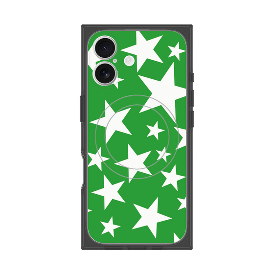 Premium Square Case with MagSafe［ Stars - Green ］