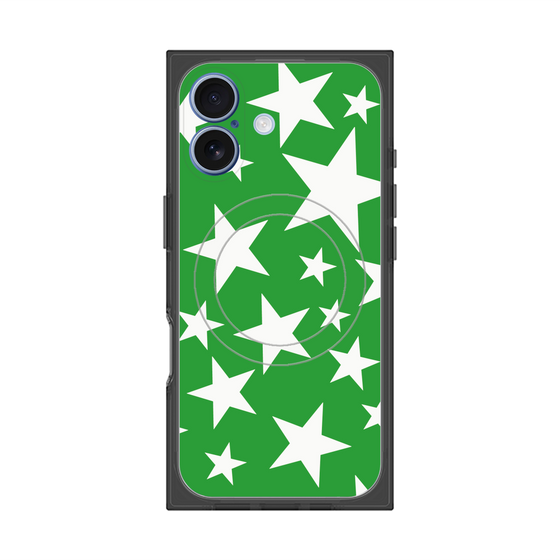 Premium Square Case with MagSafe［ Stars - Green ］