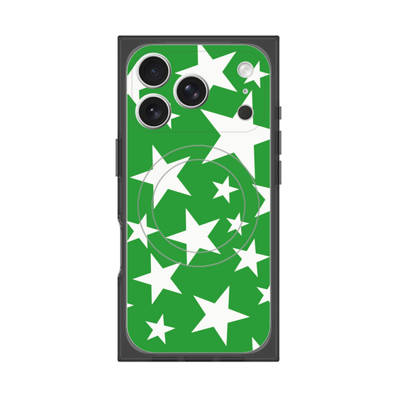 Premium Square Case with MagSafe［ Stars - Green ］