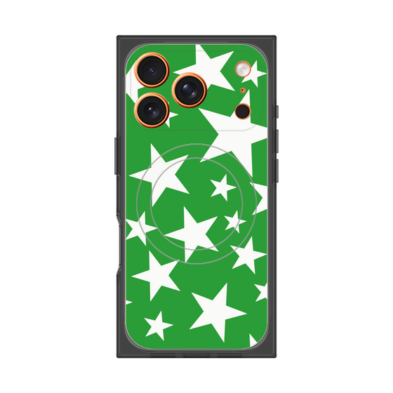 Premium Square Case with MagSafe［ Stars - Green ］