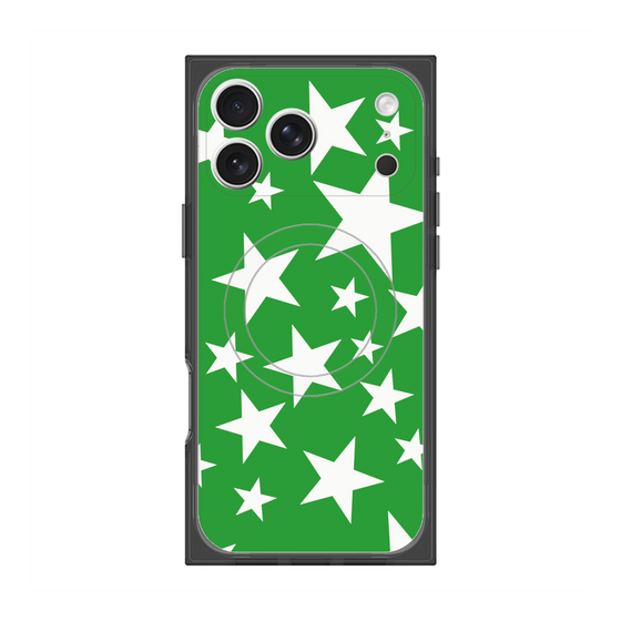 Premium Square Case with MagSafe［ Stars - Green ］