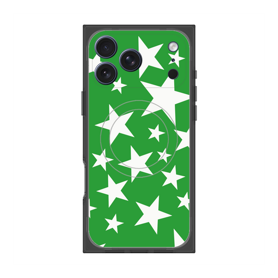 Premium Square Case with MagSafe［ Stars - Green ］