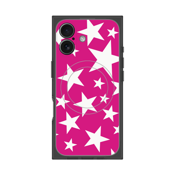 Premium Square Case with MagSafe［ Stars - Pink ］