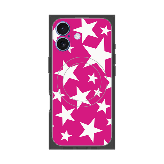 Premium Square Case with MagSafe［ Stars - Pink ］
