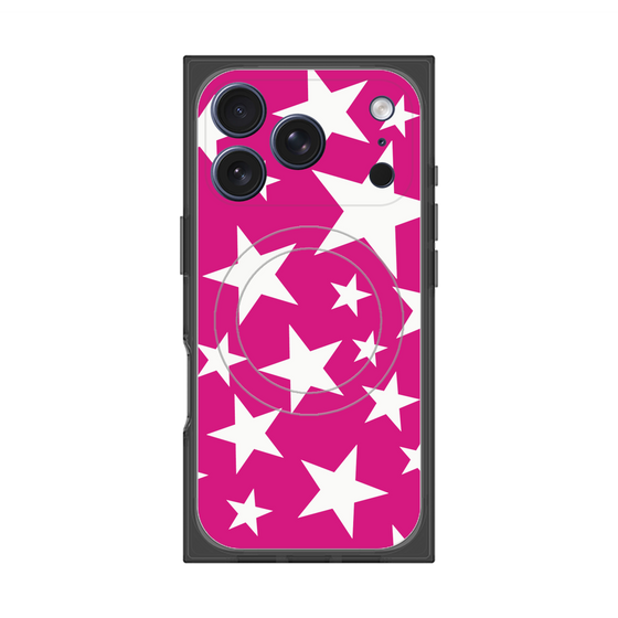 Premium Square Case with MagSafe［ Stars - Pink ］